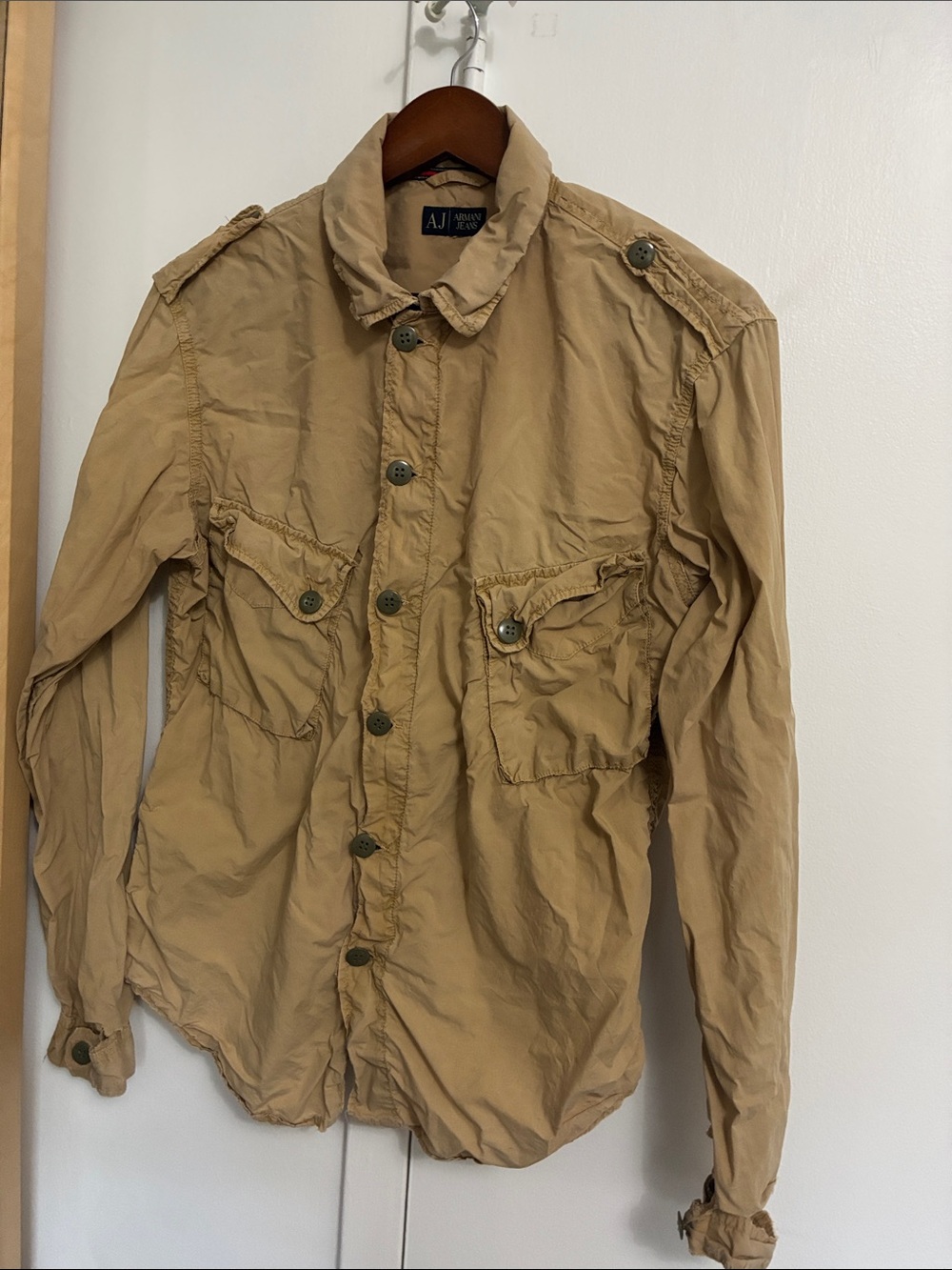 Armani Jeans Men's Khaki Field Jacket